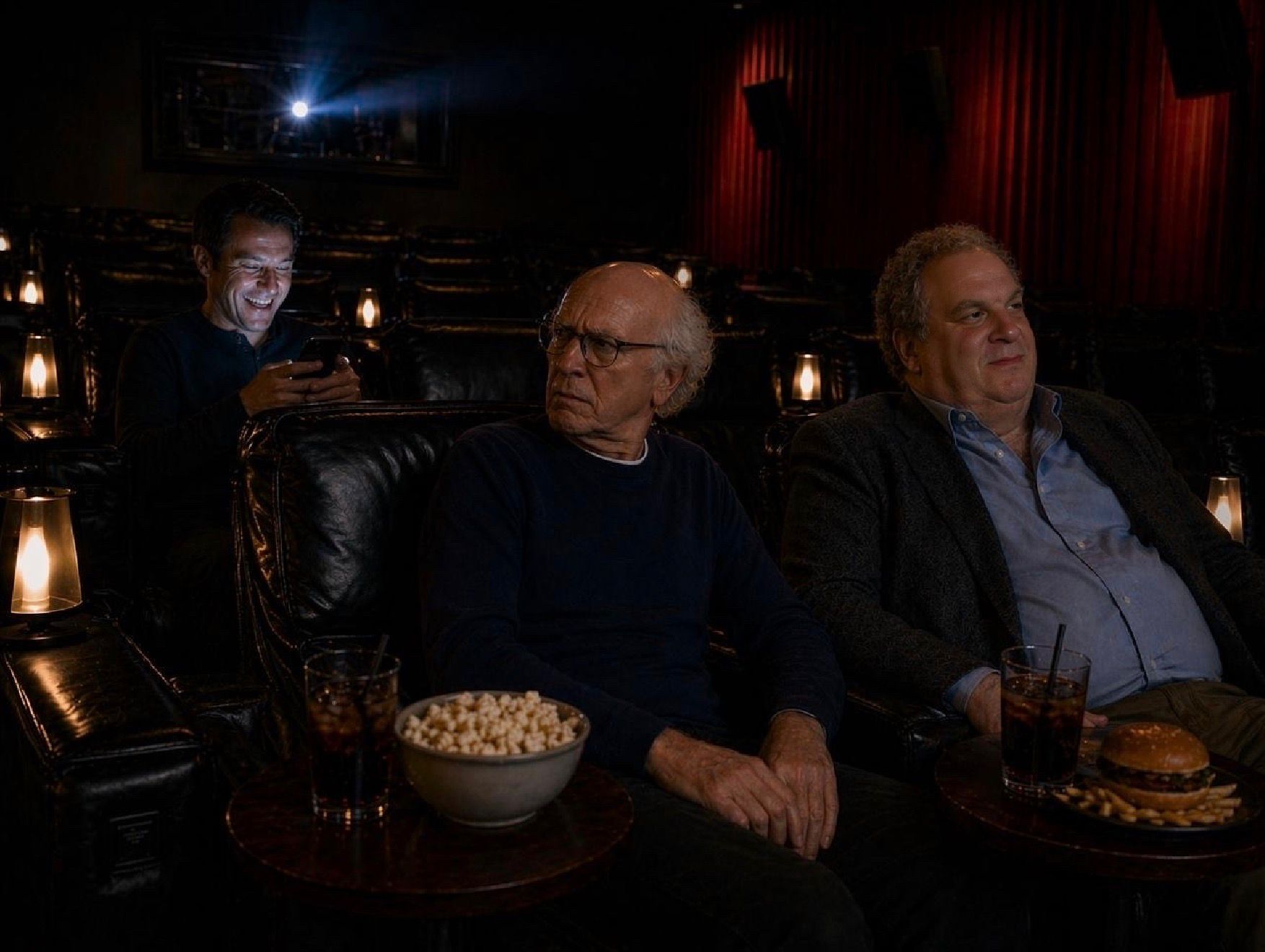 Frame 1 — The glow. Larry spots it.